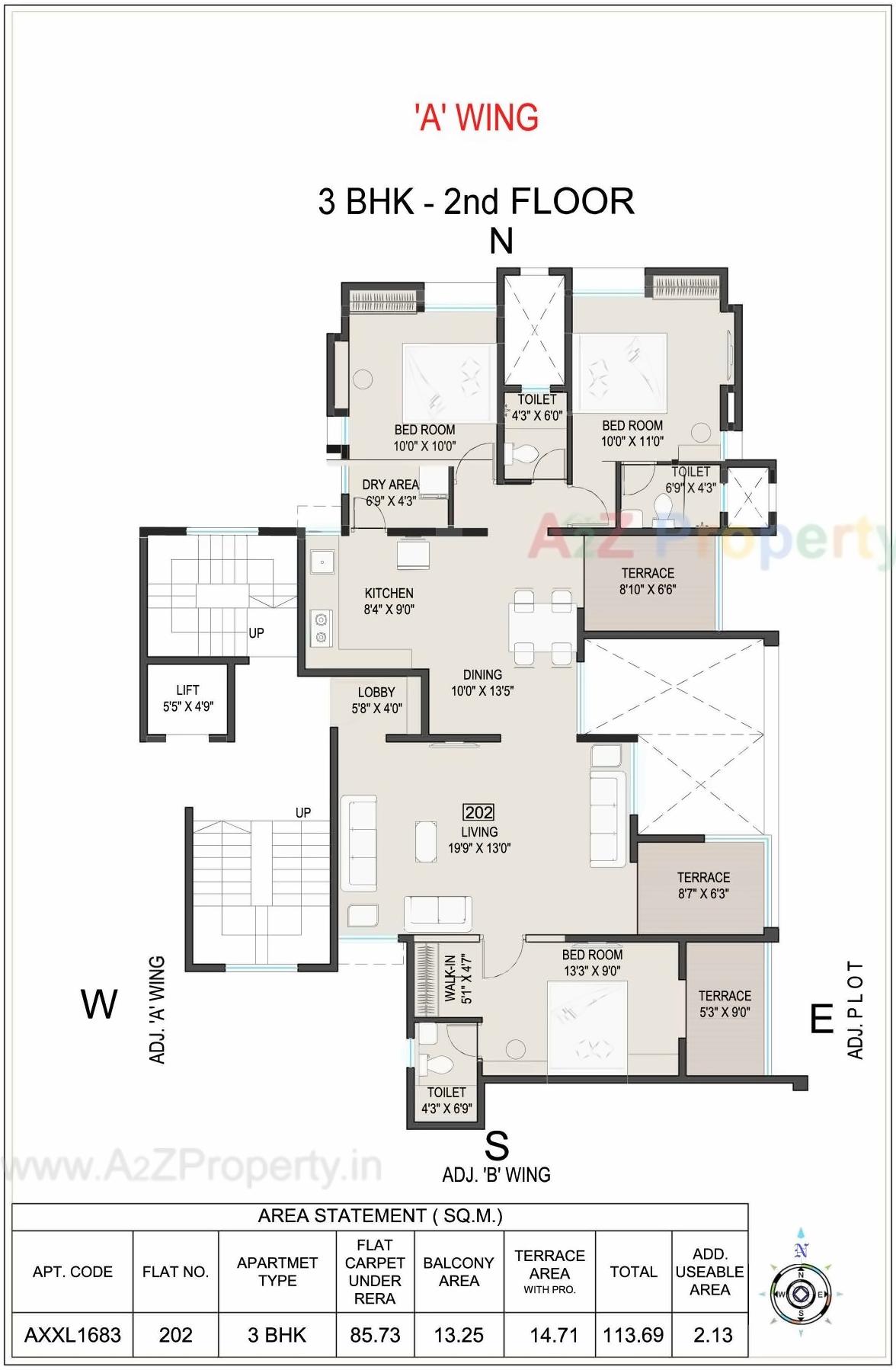 Layout of real estate project Ekdant located at Kothrud, Pune, Maharashtra