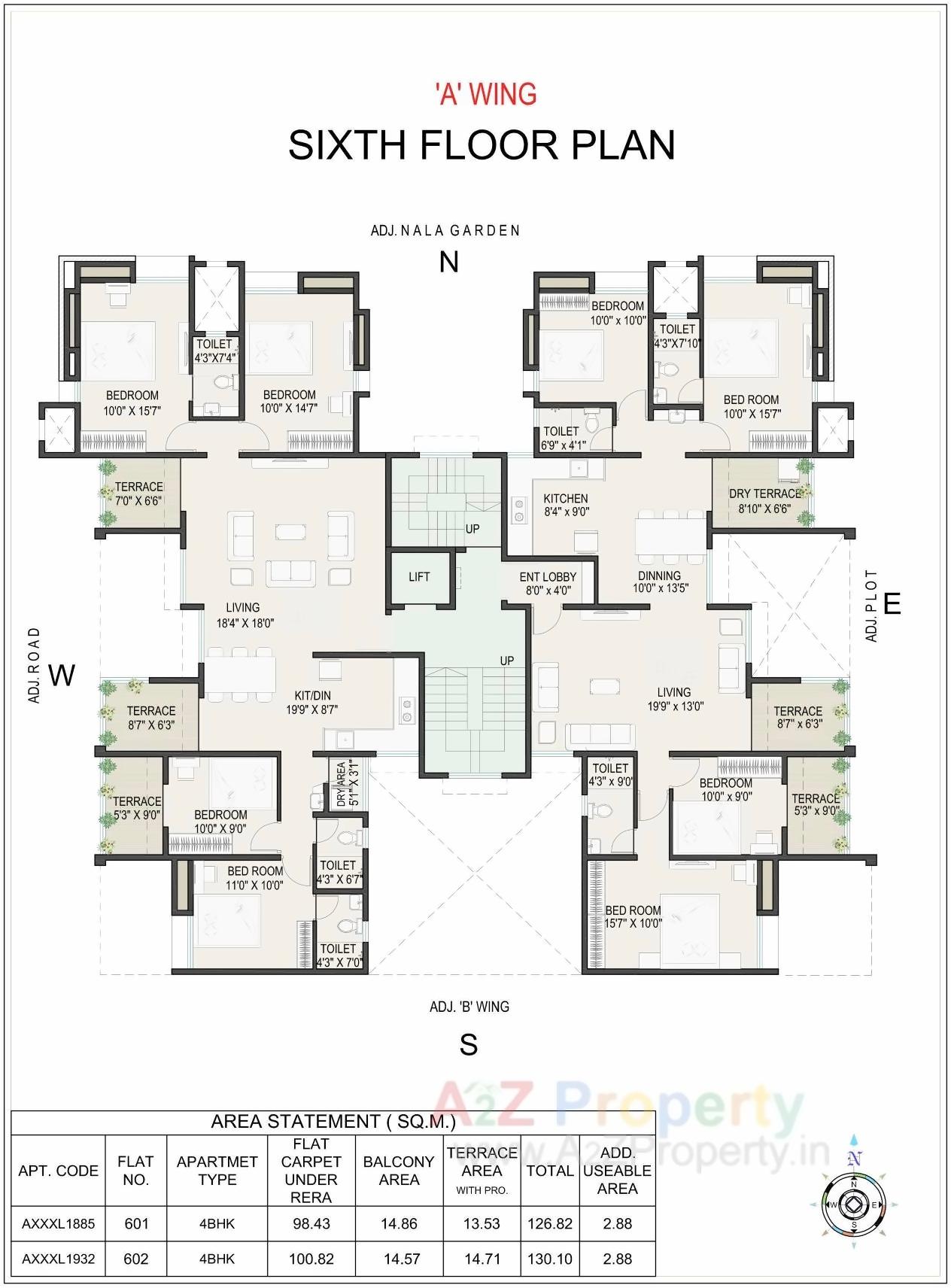 Layout of real estate project Ekdant located at Kothrud, Pune, Maharashtra