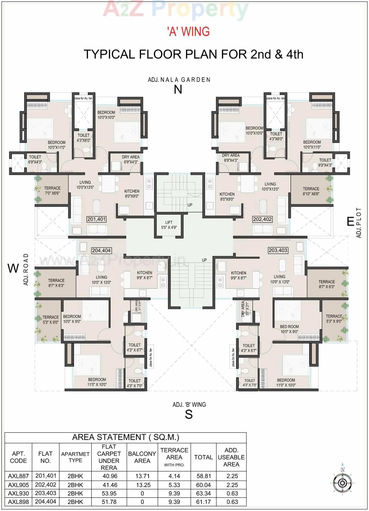 Layout of real estate project Ekdant located at Kothrud, Pune, Maharashtra