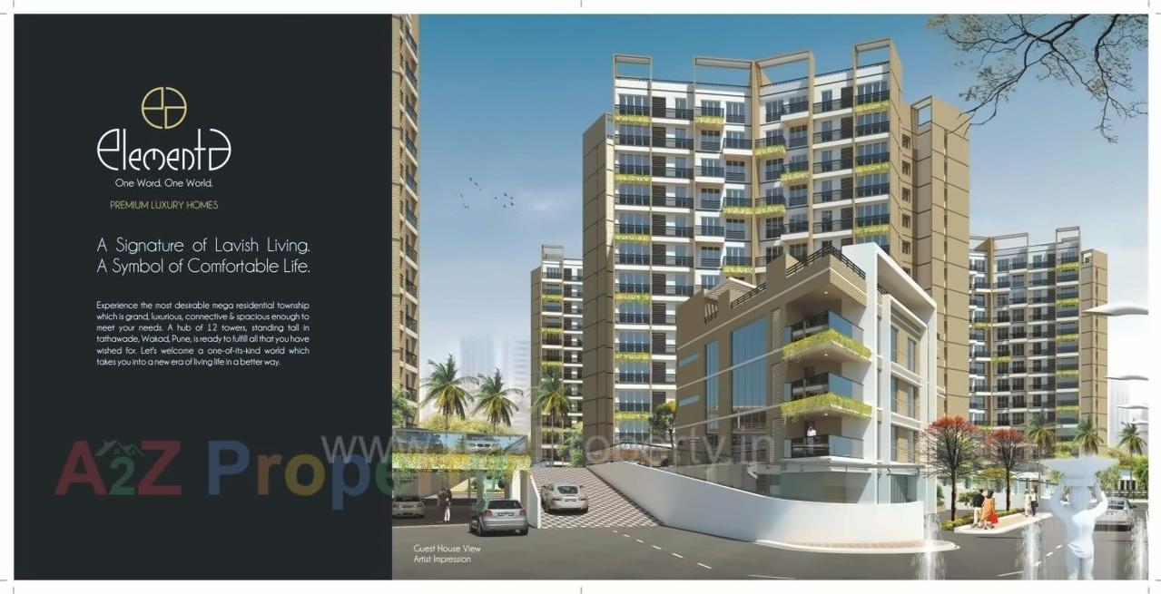 3D Elevation of real estate project Elementa located at Tathwade, Pune, Maharashtra
