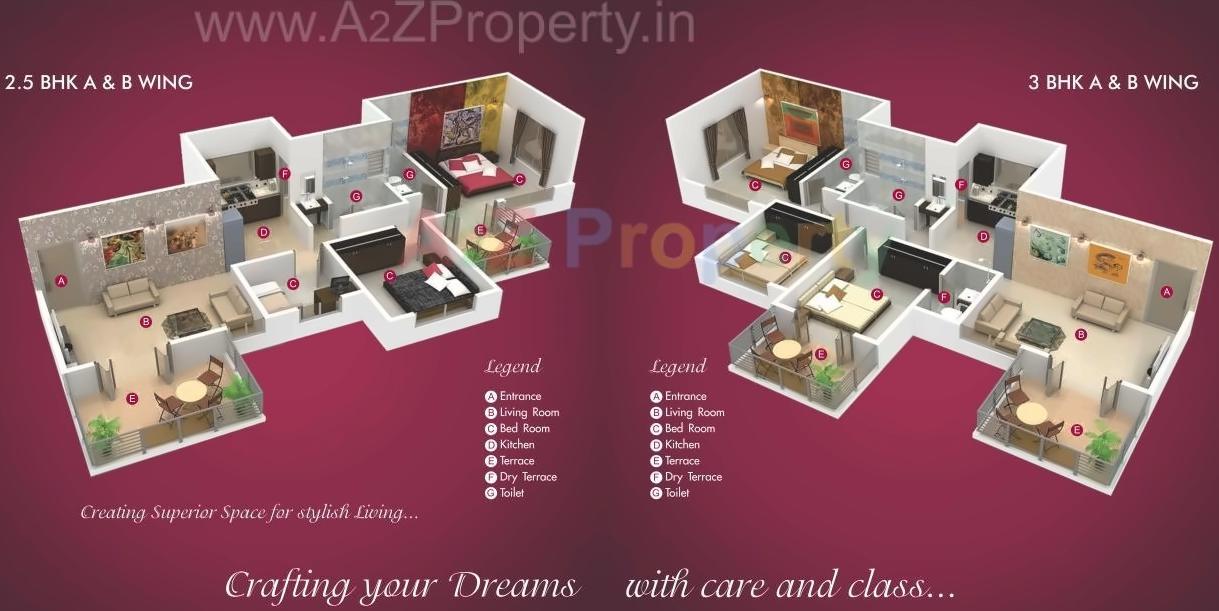 Layout of real estate project Elina located at Sus, Pune, Maharashtra