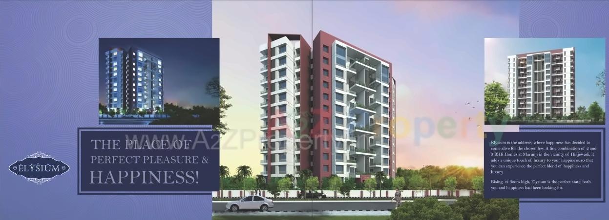 3D Elevation of real estate project Elysium located at Marunji, Pune, Maharashtra