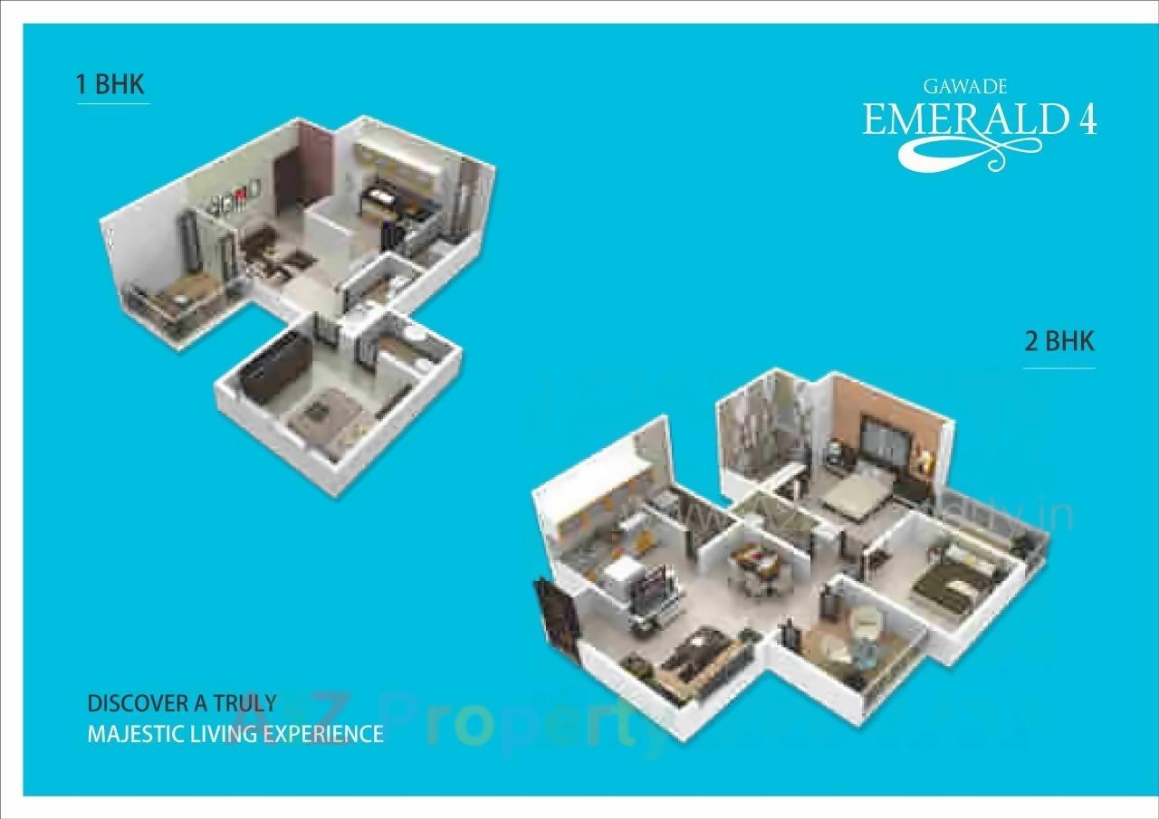 Layout of real estate project Emerald located at Wakad, Pune, Maharashtra