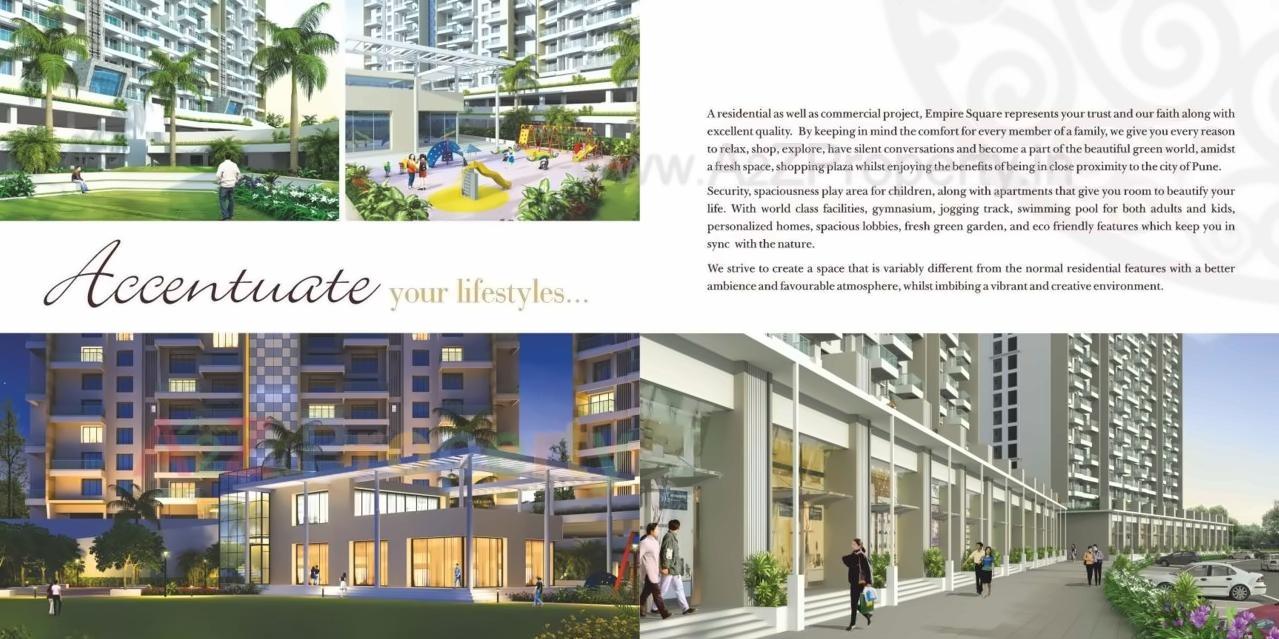 3D Elevation of real estate project Empire Square located at Pimpri-chinchawad-m-corp, Pune, Maharashtra