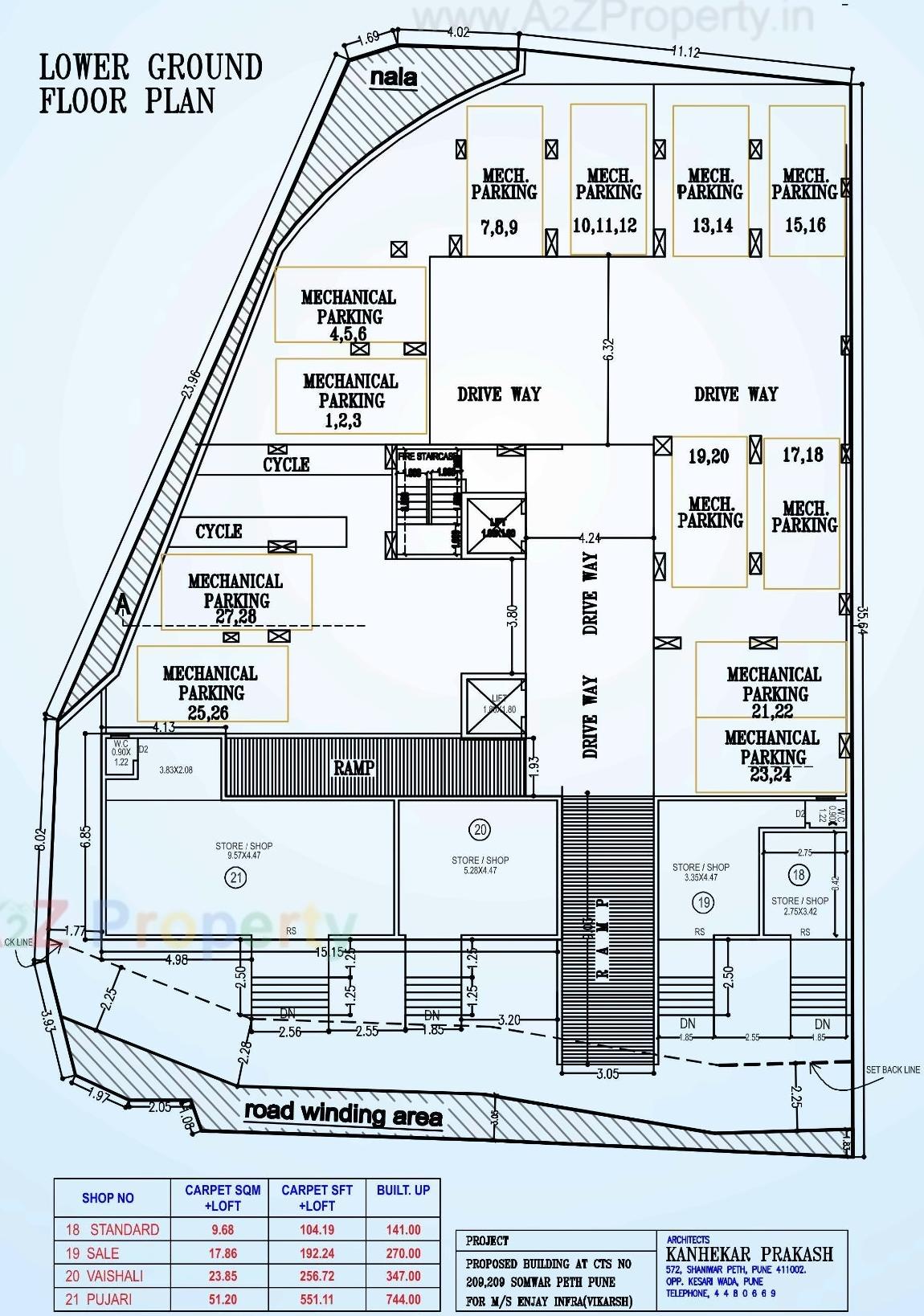 Layout of real estate project Enjays Paramount located at Pune-m-corp, Pune, Maharashtra