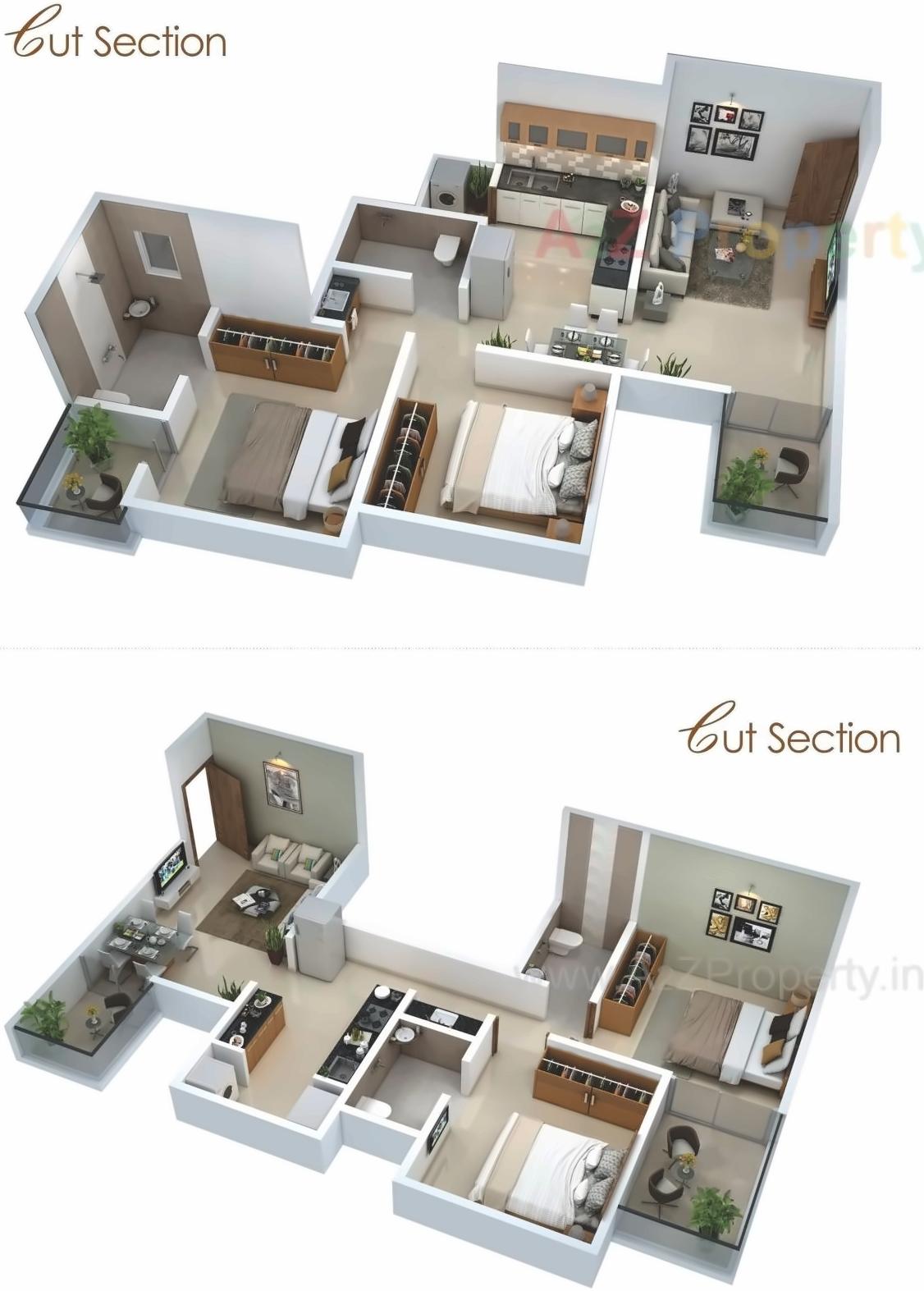 Layout of real estate project Estella located at Wakad, Pune, Maharashtra
