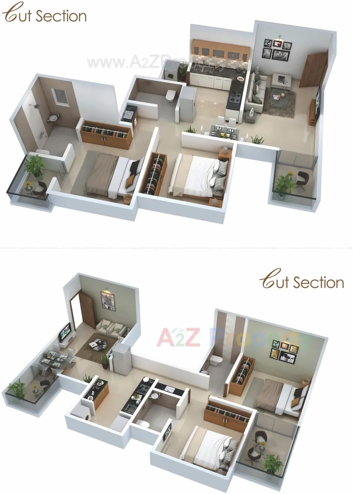 Layout of real estate project Estella located at Wakad, Pune, Maharashtra