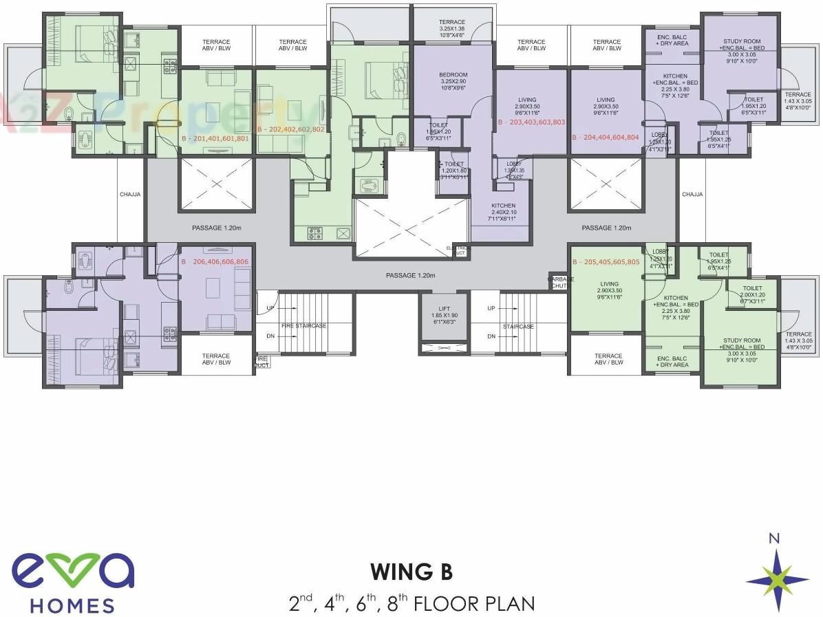 Layout of real estate project Eva Homes located at Pimpri-chinchawad-m-corp, Pune, Maharashtra
