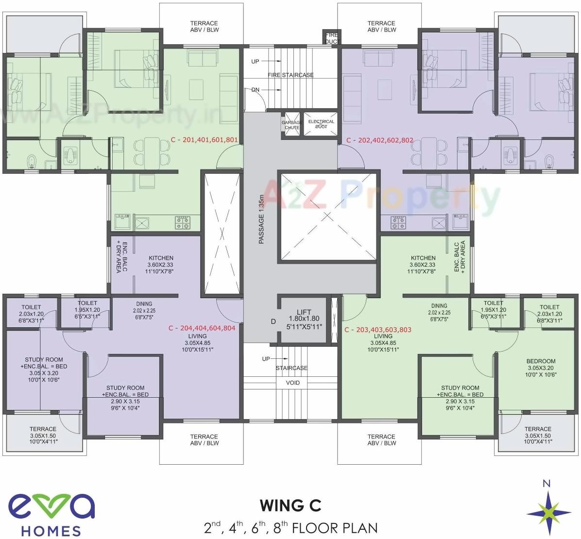 Layout of real estate project Eva Homes located at Pimpri-chinchawad-m-corp, Pune, Maharashtra