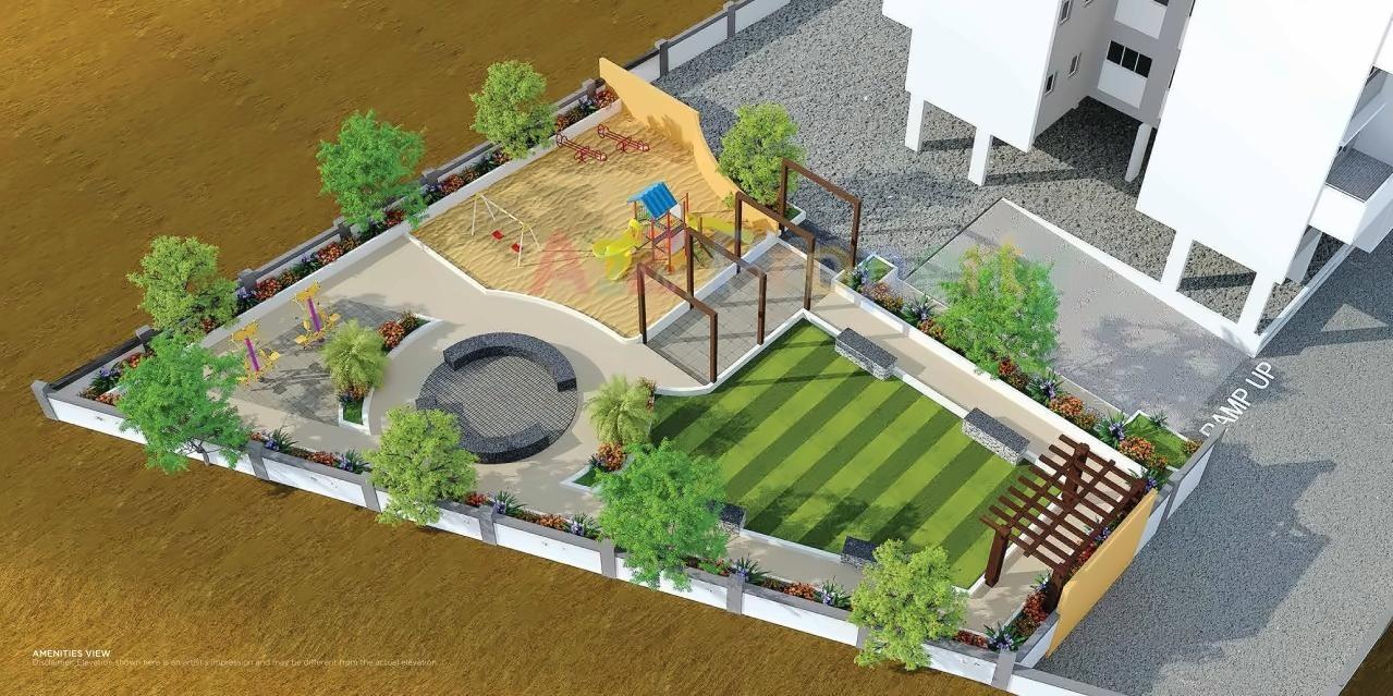 3D Elevation of real estate project Eva Homes located at Pimpri-chinchawad-m-corp, Pune, Maharashtra