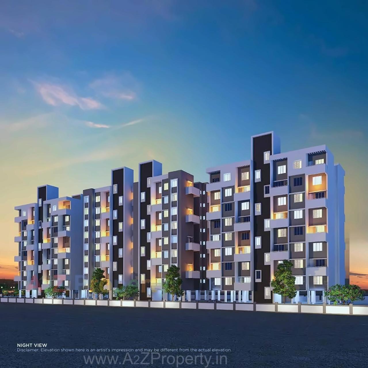 3D Elevation of real estate project Eva Homes located at Pimpri-chinchawad-m-corp, Pune, Maharashtra