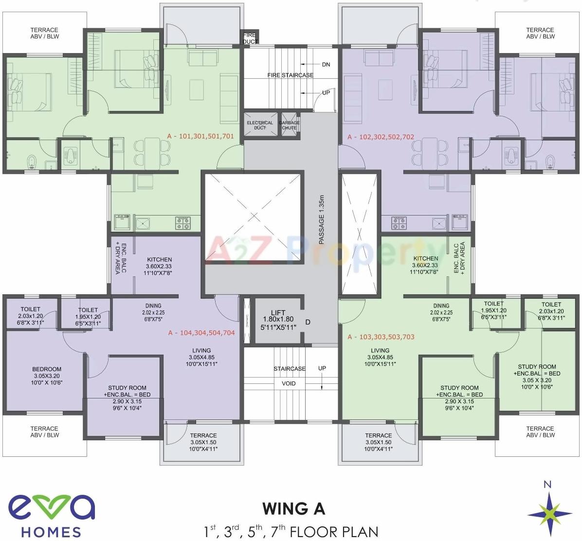 Layout of real estate project Eva Homes located at Pimpri-chinchawad-m-corp, Pune, Maharashtra