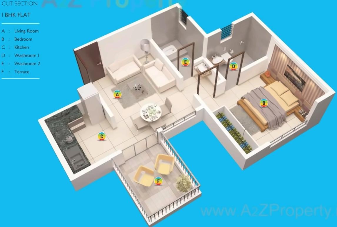 Layout of real estate project Excel Corona Residency B located at Pimpri-chinchawad-m-corp, Pune, Maharashtra