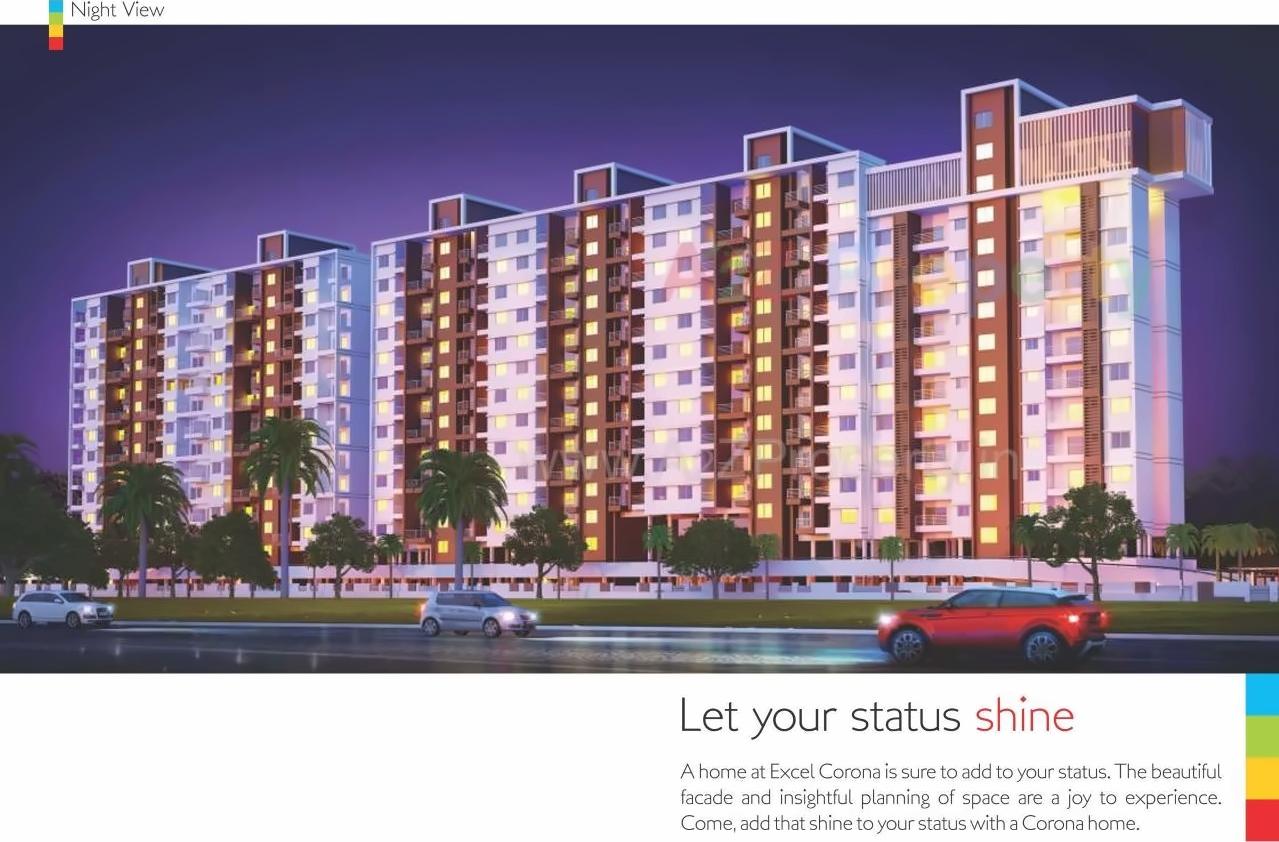 3D Elevation of real estate project Excel Corona Residency B located at Pimpri-chinchawad-m-corp, Pune, Maharashtra