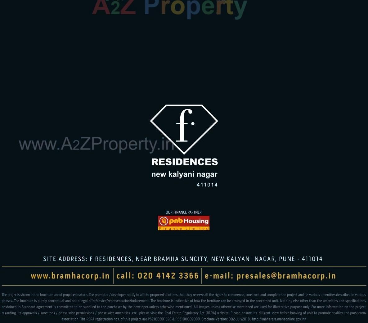  of real estate project F Residences T5 T6 T located at Vadgaonsheri, Pune, Maharashtra