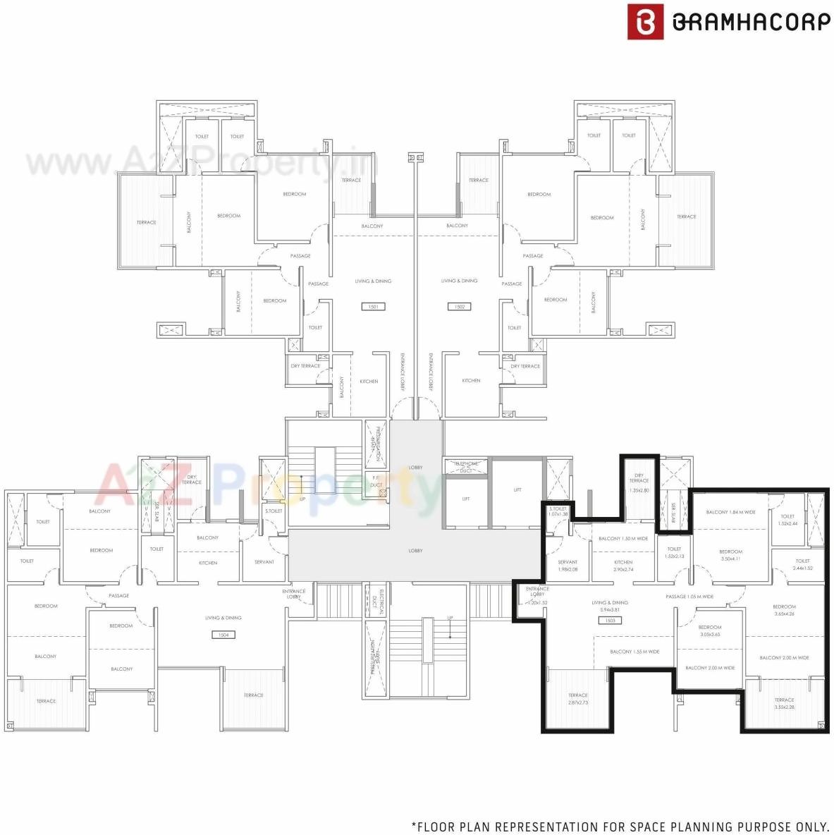 Layout of real estate project F Residences T5 T6 T located at Vadgaonsheri, Pune, Maharashtra