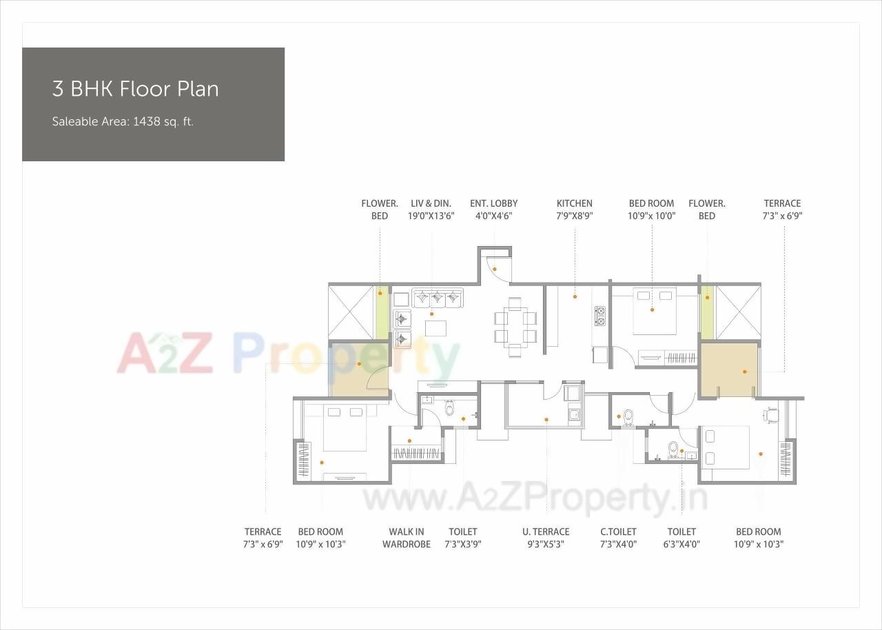 Layout of real estate project Feel Bliss located at Bavadhan-bk, Pune, Maharashtra