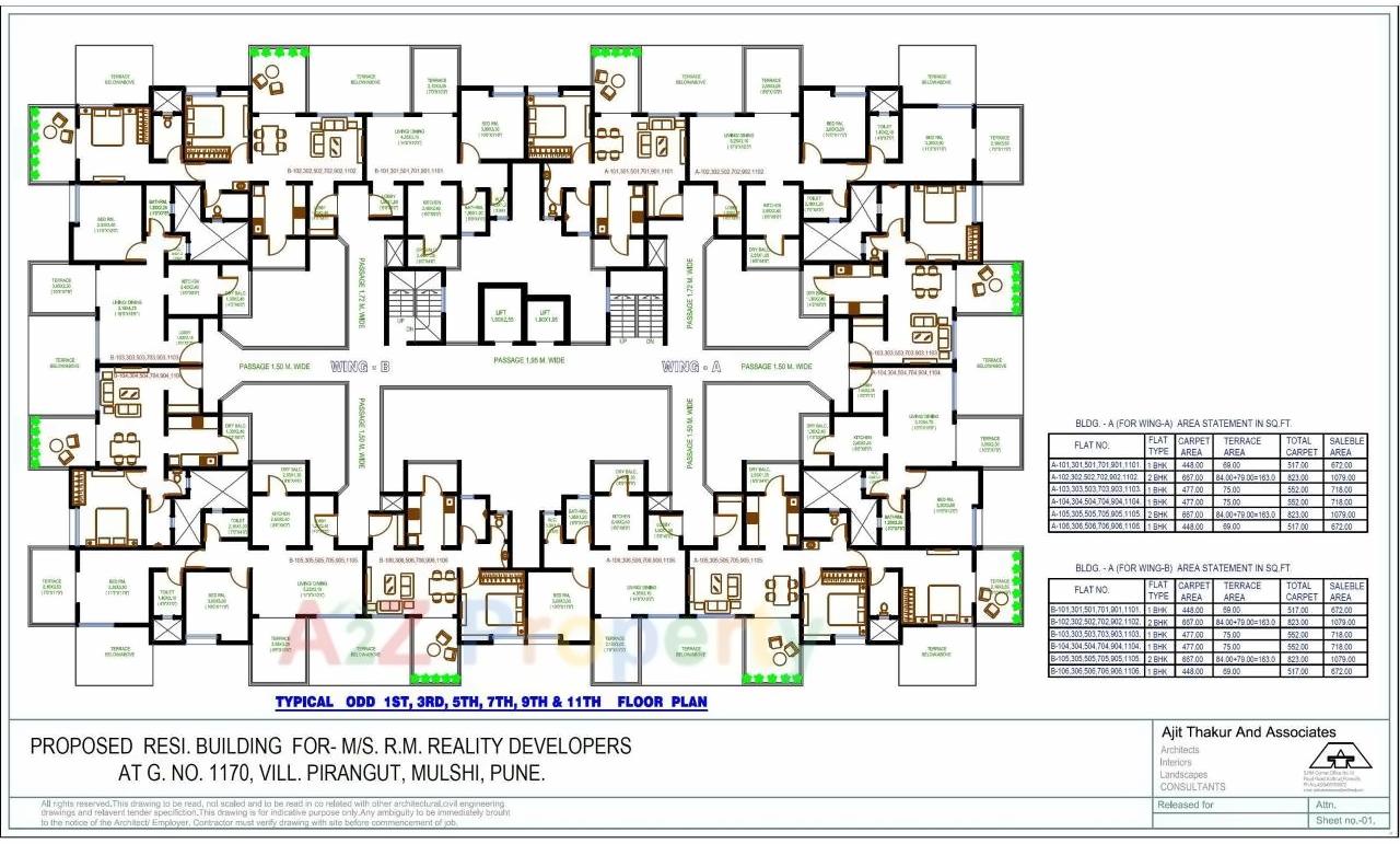 Layout of real estate project Feliz located at Pirangut, Pune, Maharashtra