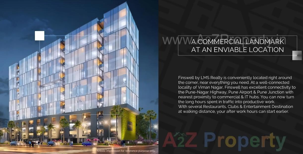 3D Elevation of real estate project Finswell located at Lohgaon, Pune, Maharashtra