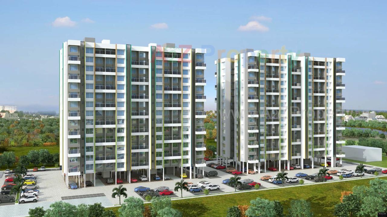 3D Elevation of real estate project Florida River Walk located at Keshavnagarmundwa, Pune, Maharashtra