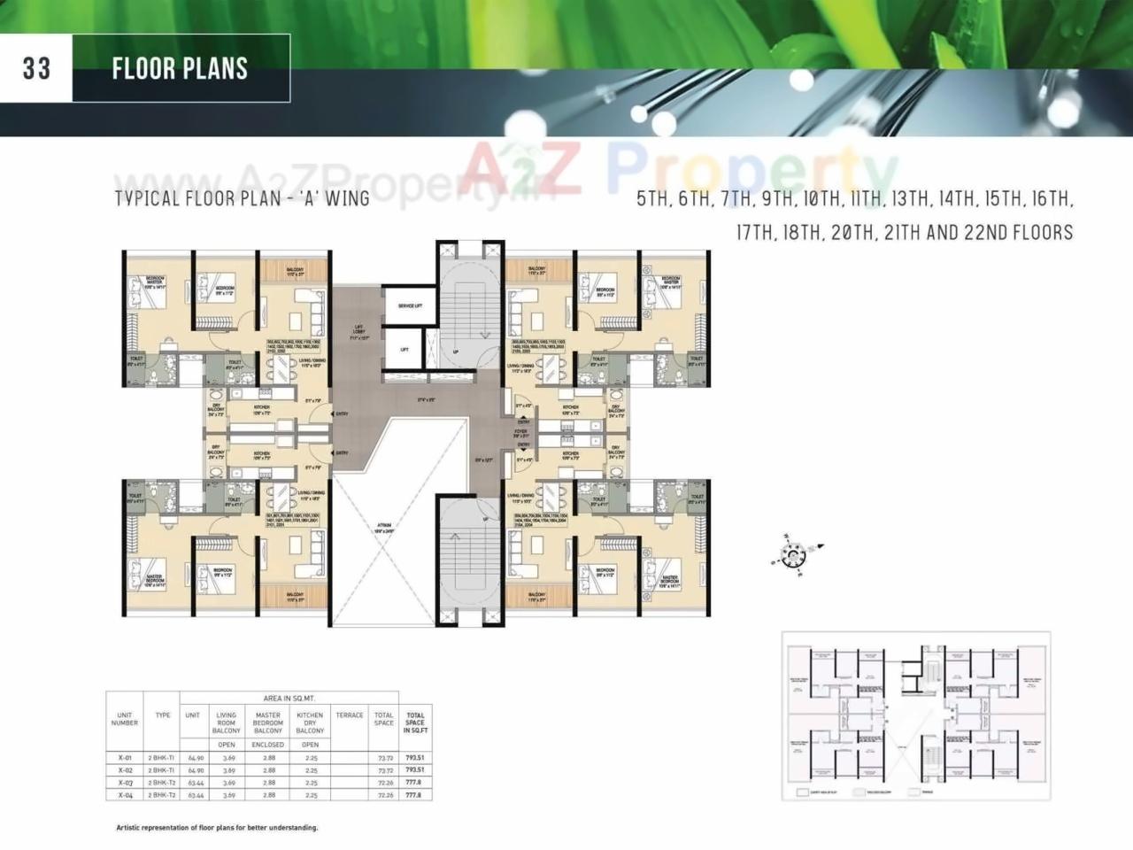 Layout of real estate project Forest Edge located at Kharadi, Pune, Maharashtra