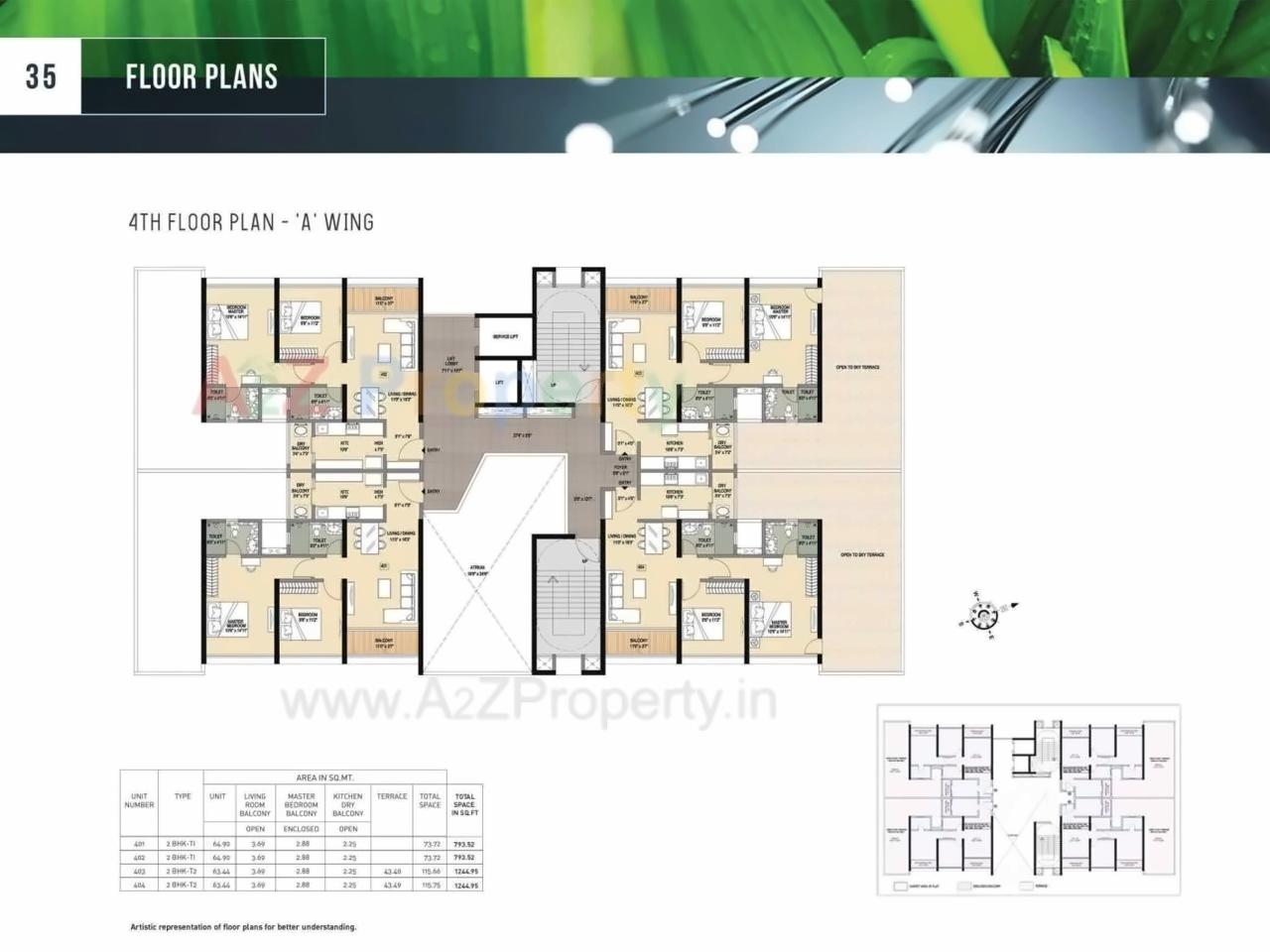Layout of real estate project Forest Edge located at Kharadi, Pune, Maharashtra