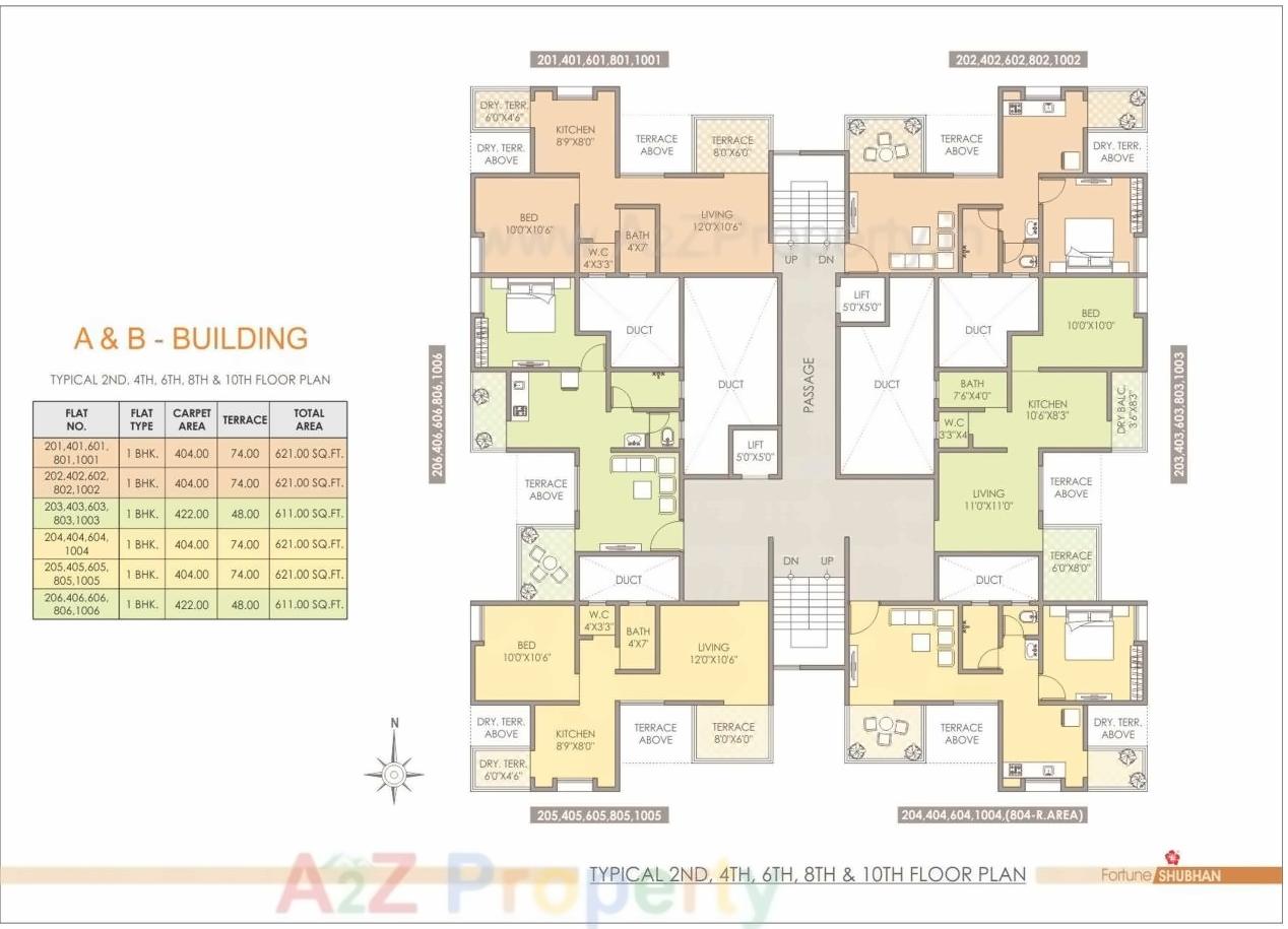 Layout of real estate project Fortune Shubhan located at Pune-m-corp, Pune, Maharashtra