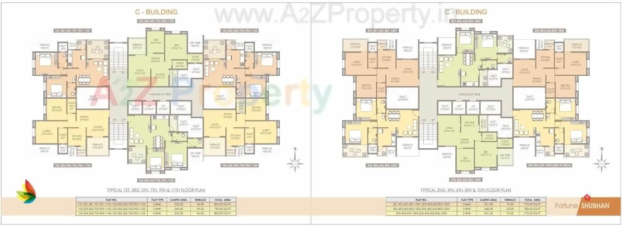 Layout of real estate project Fortune Shubhan located at Pune-m-corp, Pune, Maharashtra