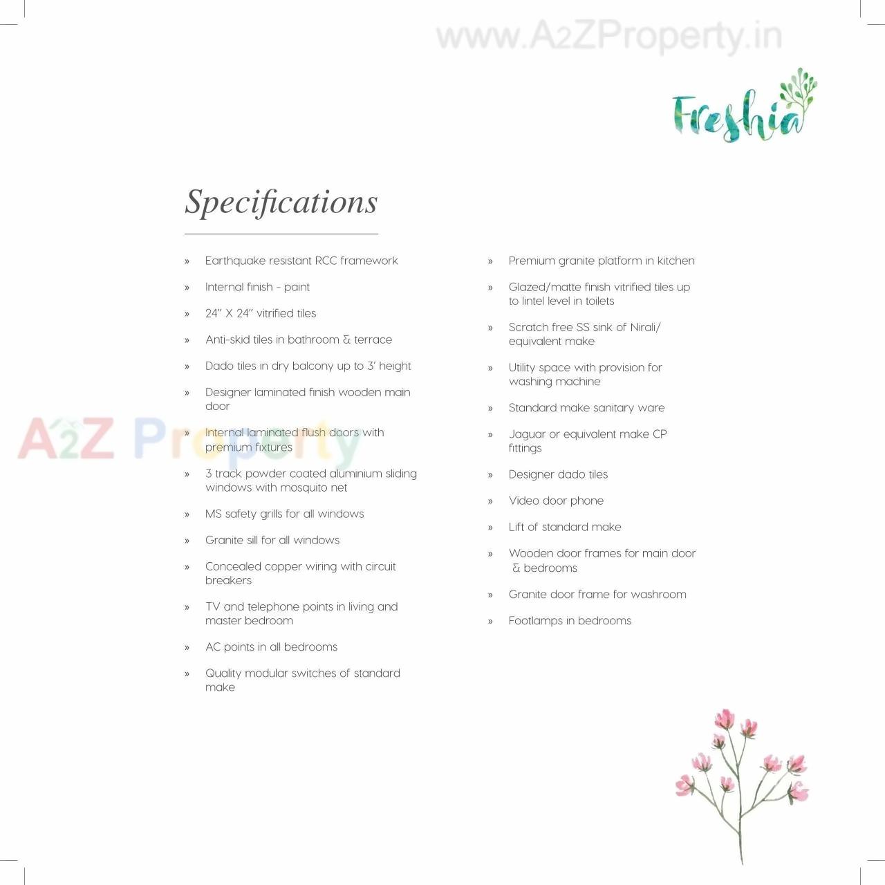  of real estate project Freshia located at Sus, Pune, Maharashtra