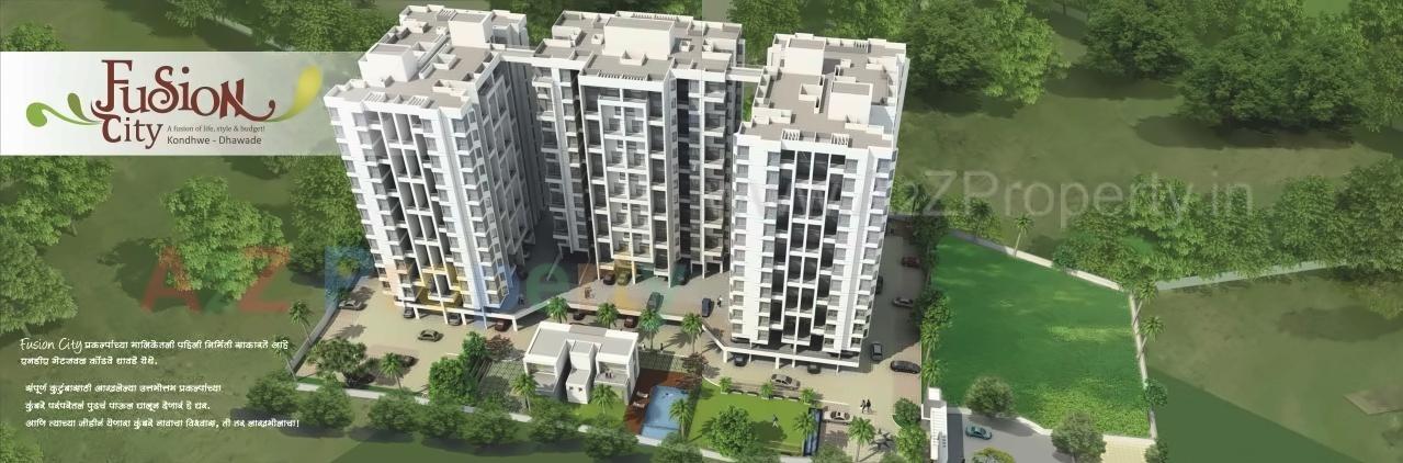 3D Elevation of real estate project Fusion City located at Kondhve-dhawade, Pune, Maharashtra