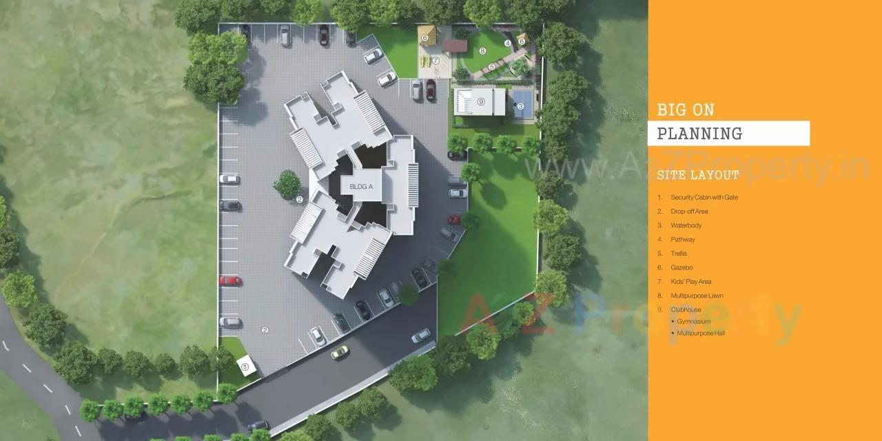 Layout of real estate project Gagan Tisha located at Undri, Pune, Maharashtra