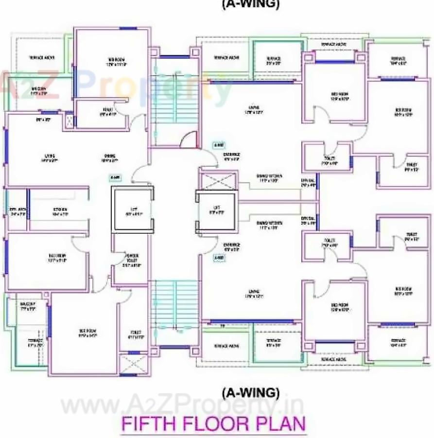 Layout of real estate project Gagan Utopia located at Pune-m-corp, Pune, Maharashtra
