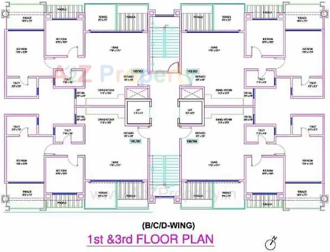 Layout of real estate project Gagan Utopia located at Pune-m-corp, Pune, Maharashtra