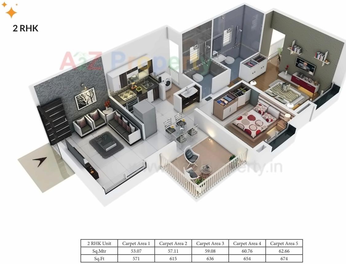 Layout of real estate project Galaxy located at Wakad, Pune, Maharashtra