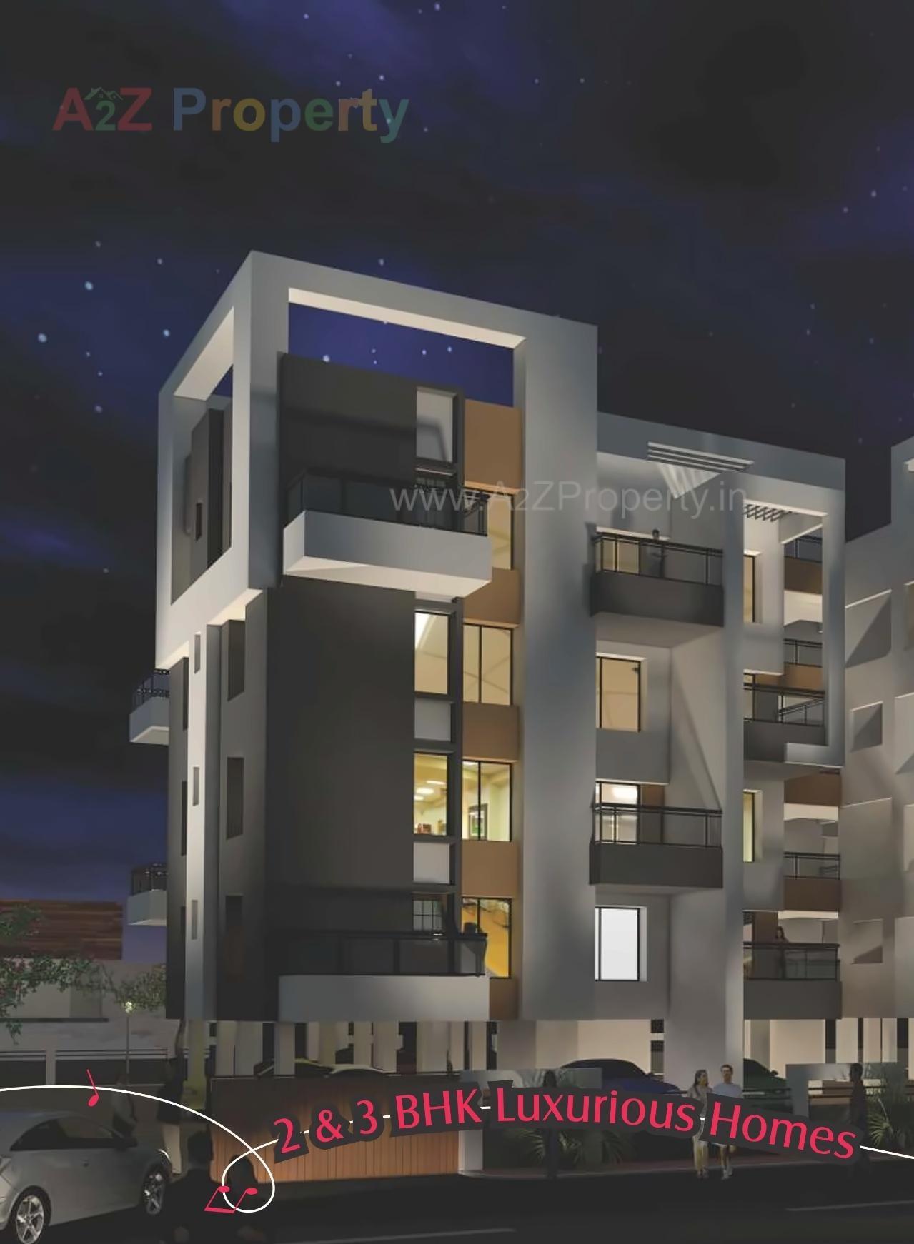 3D Elevation of real estate project Gandhaar located at Pune-m-corp, Pune, Maharashtra