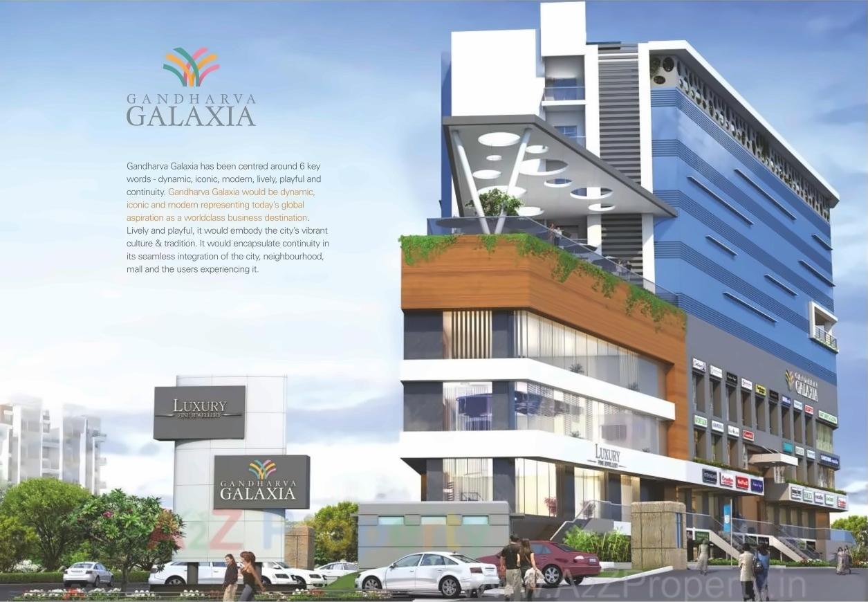 3D Elevation of real estate project Gandharv Galaxia located at Hadapsar, Pune, Maharashtra