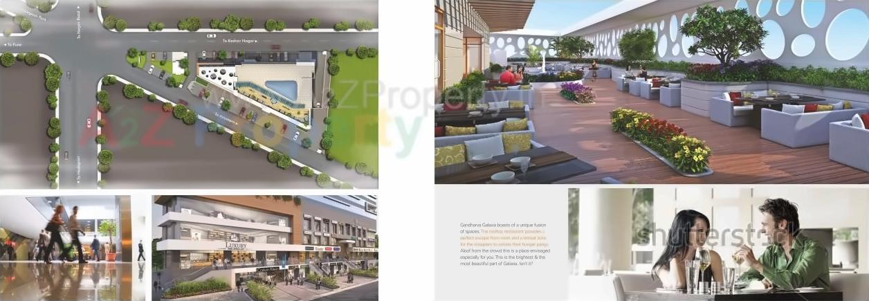 3D Elevation of real estate project Gandharv Galaxia located at Hadapsar, Pune, Maharashtra