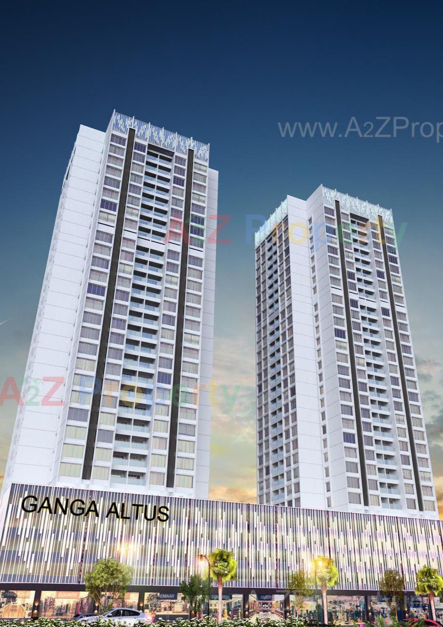 3D Elevation of real estate project Ganga Altus located at Pune-m-corp, Pune, Maharashtra