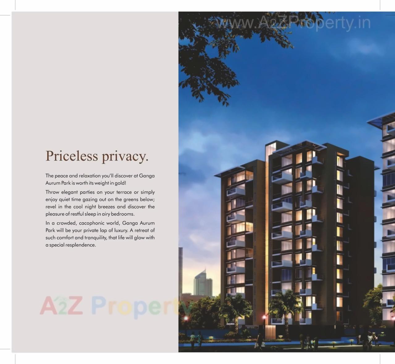 3D Elevation of real estate project Ganga Aurum Park located at Tathwade, Pune, Maharashtra