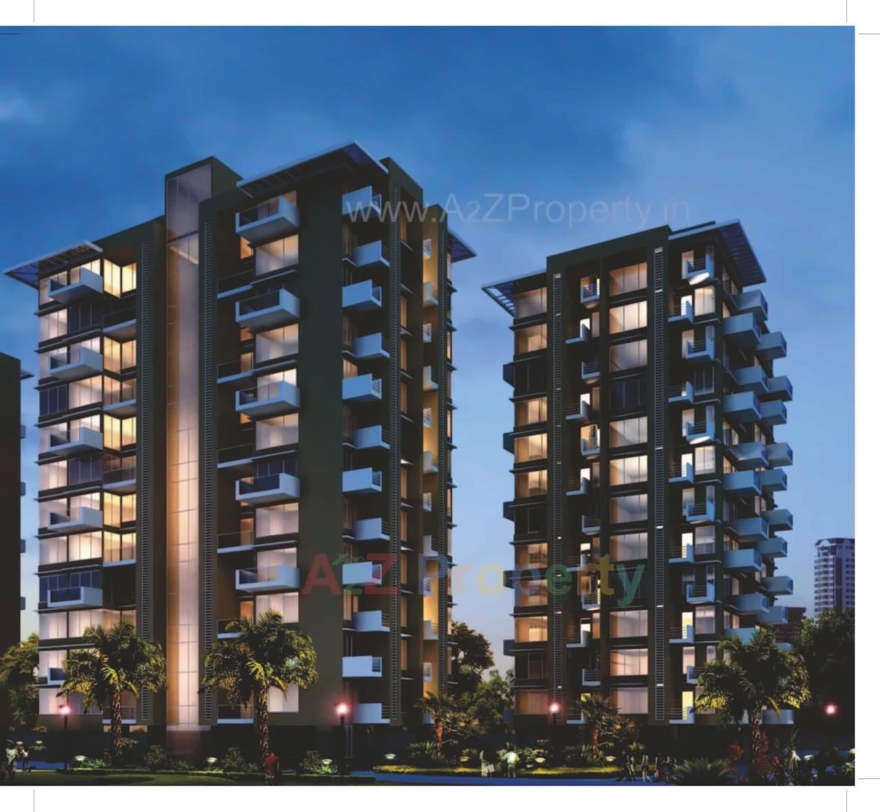 3D Elevation of real estate project Ganga Aurum Park located at Tathwade, Pune, Maharashtra