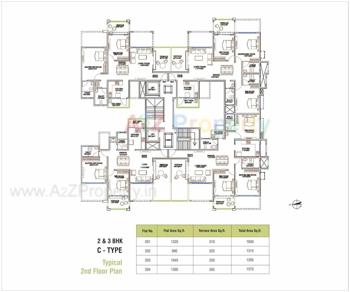 Layout of real estate project Ganga Elika located at Undri, Pune, Maharashtra