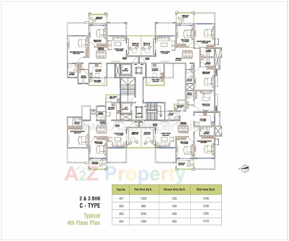 Layout of real estate project Ganga Elika located at Undri, Pune, Maharashtra