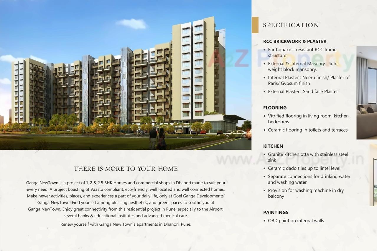 3D Elevation of real estate project Ganga Newtown located at Dhanori, Pune, Maharashtra