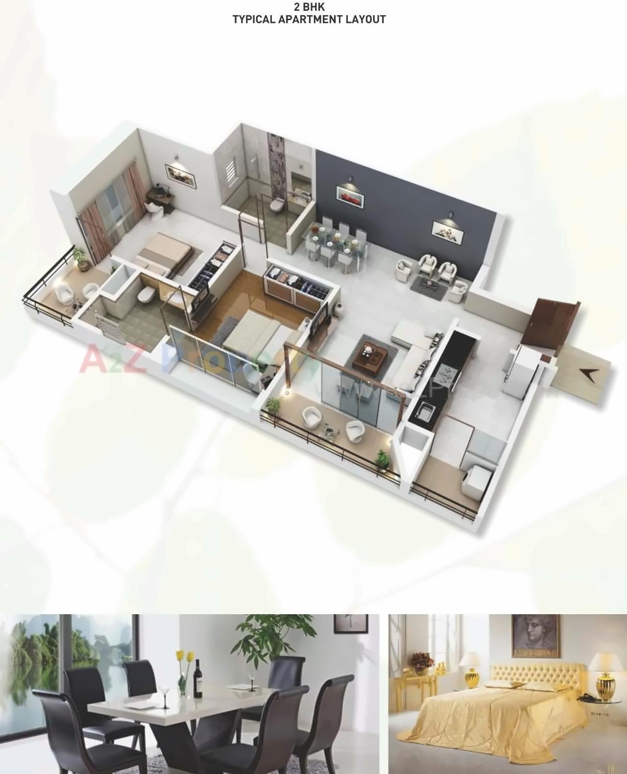 Layout of real estate project Garden Enclave located at Kondhwa-khurd, Pune, Maharashtra