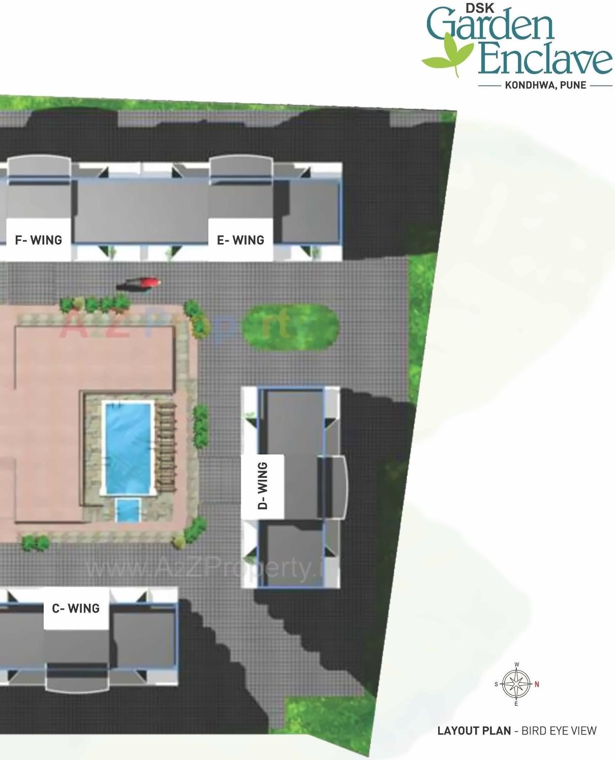Layout of real estate project Garden Enclave located at Kondhwa-khurd, Pune, Maharashtra