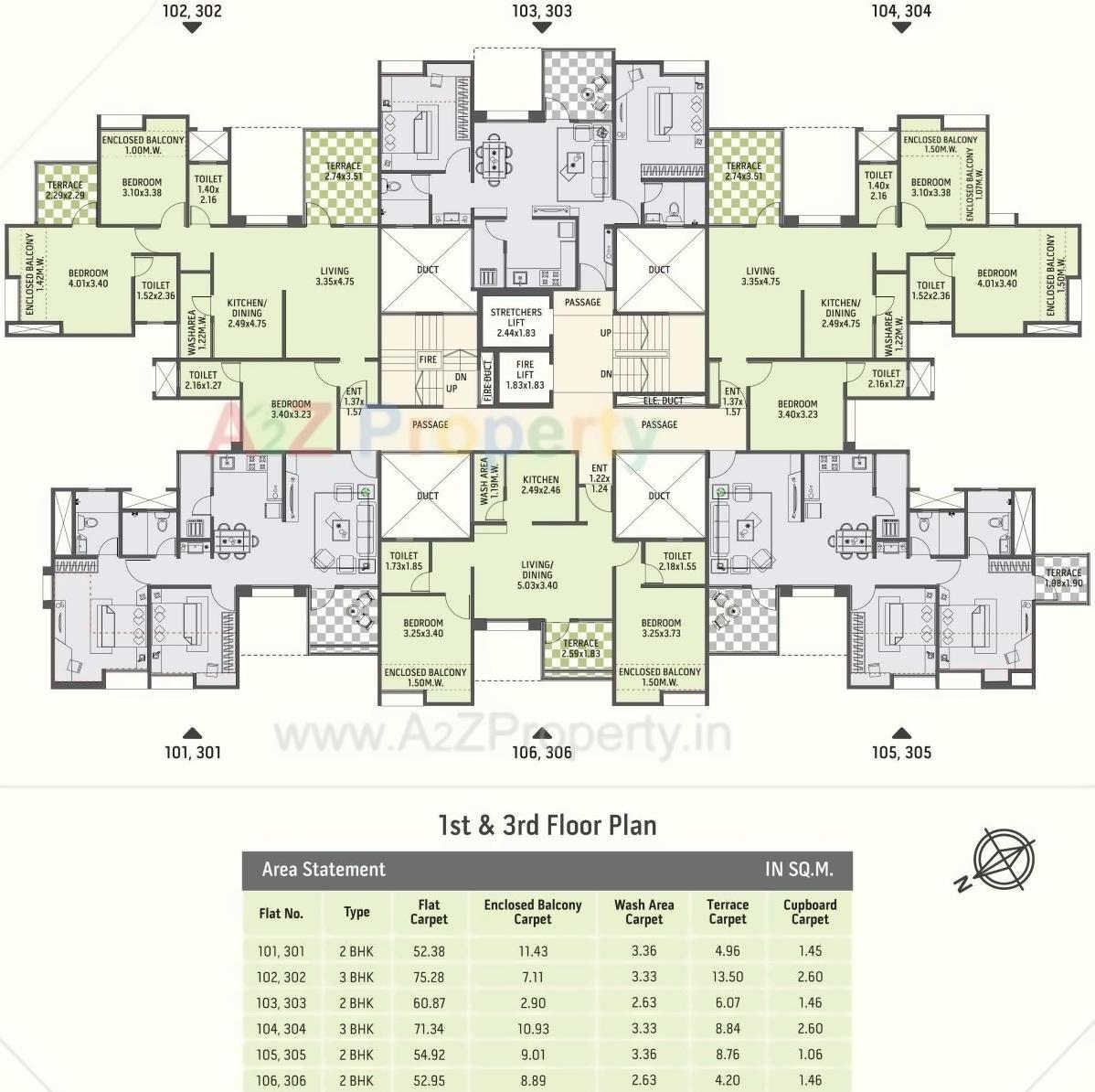 Layout of real estate project Gardenia Crest located at Sus, Pune, Maharashtra