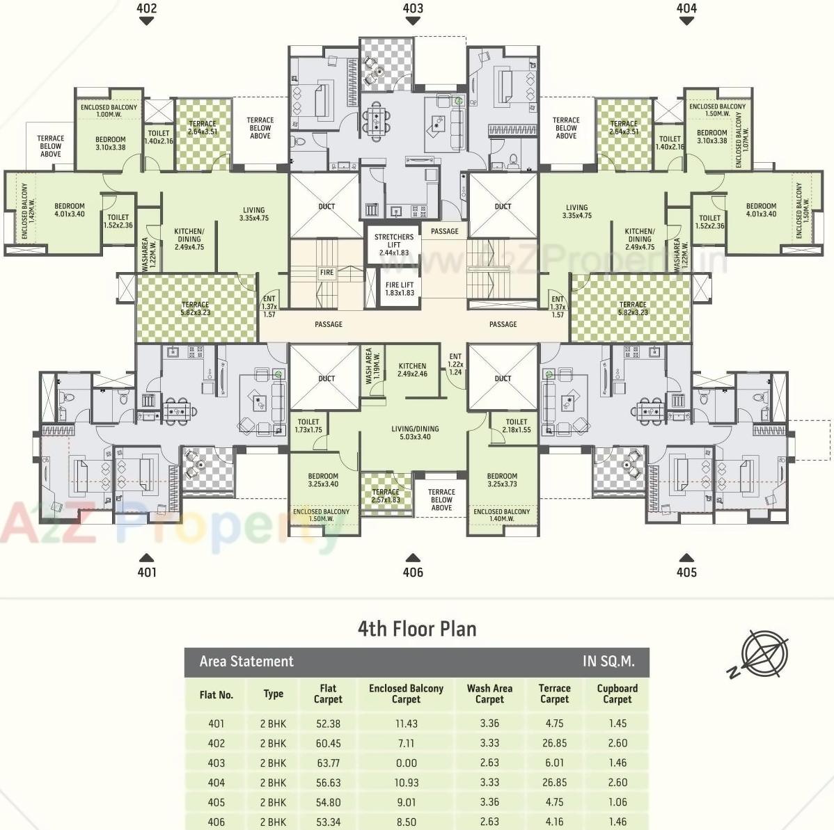 Layout of real estate project Gardenia Crest located at Sus, Pune, Maharashtra