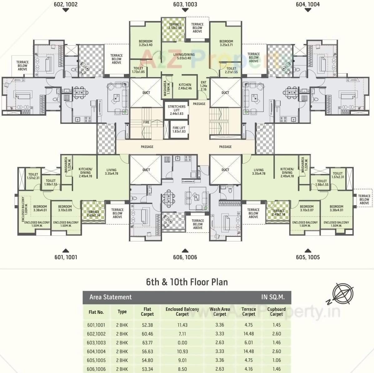 Layout of real estate project Gardenia Crest located at Sus, Pune, Maharashtra
