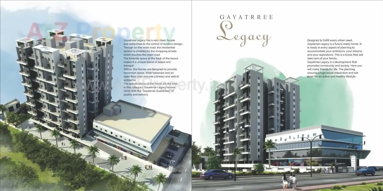 3D Elevation of real estate project Gayatrree Legacy located at Pimpri-chinchawad-m-corp, Pune, Maharashtra