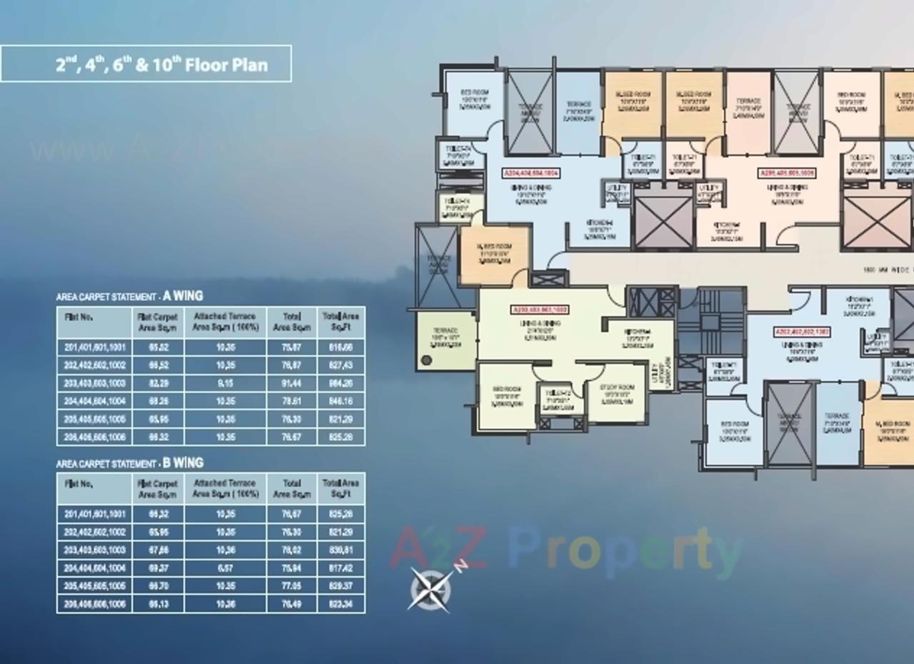 Layout of real estate project Geras Misty Waters located at Keshavnagarmundwa, Pune, Maharashtra